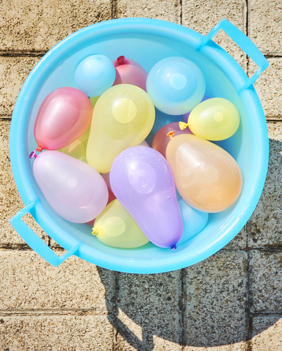 water bomb stock in a bucket