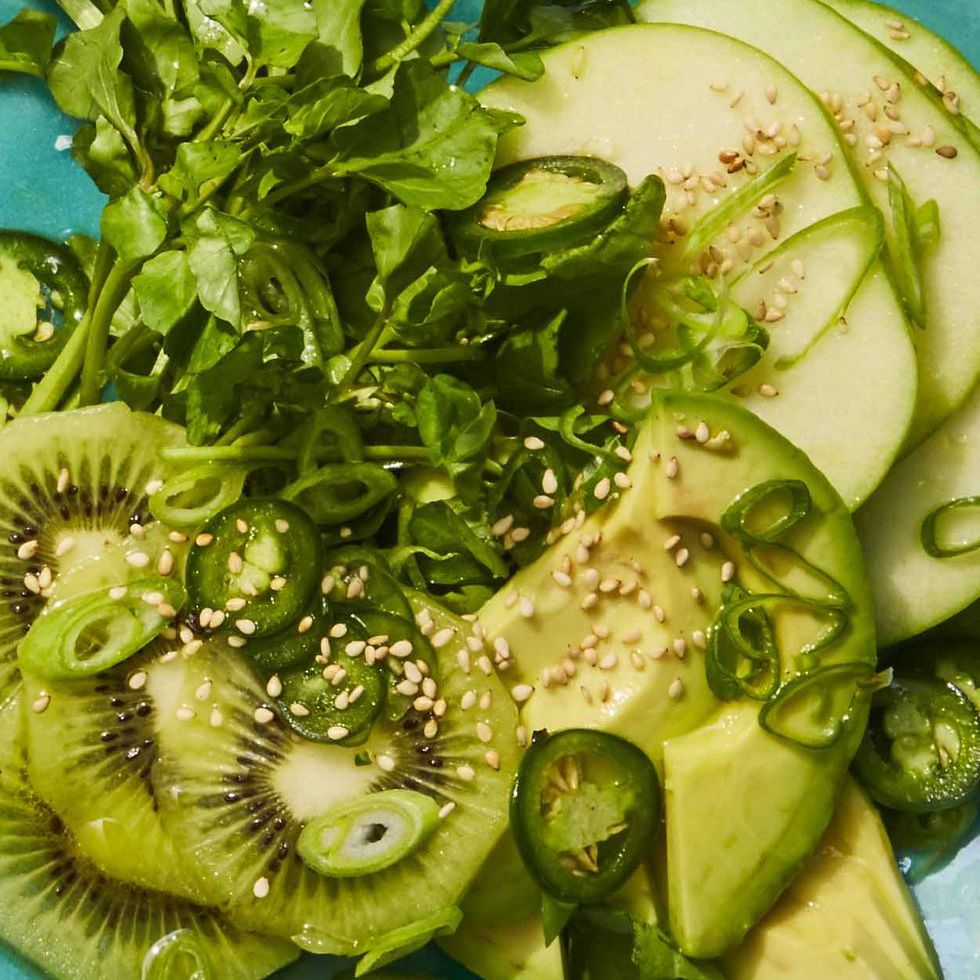 ide makan malam vegan salad selada air yang mudah