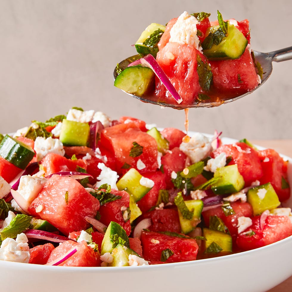 Best Watermelon Feta Salad Recipe - How To Make Watermelon Feta Salad