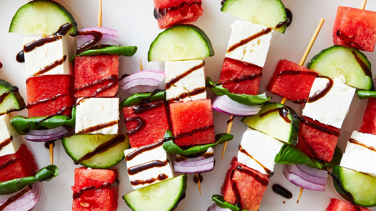 Best Watermelon Feta Skewers Recipe - How To Make Watermelon Feta Skewers
