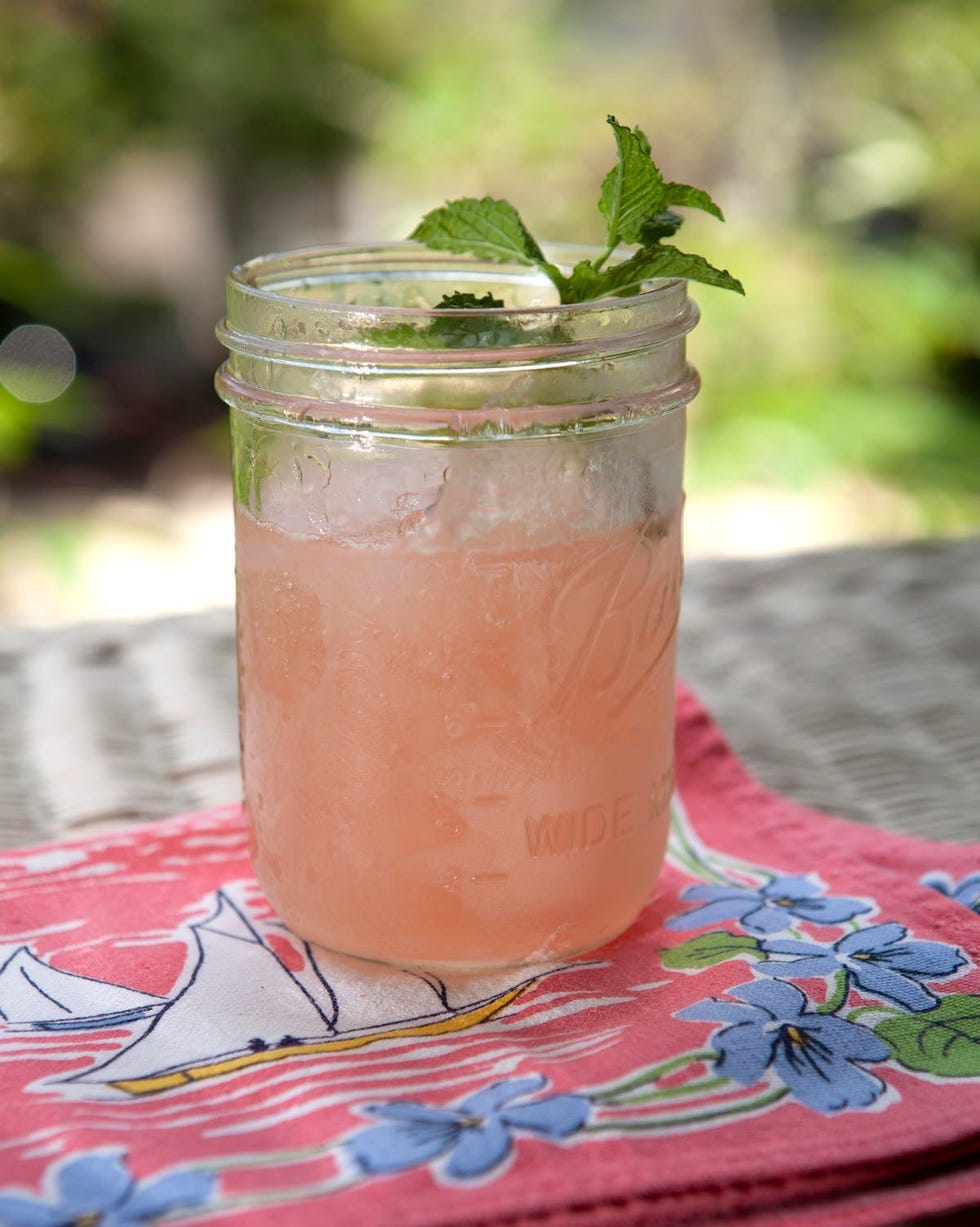 pink cocktails watermelon frose in mason jar