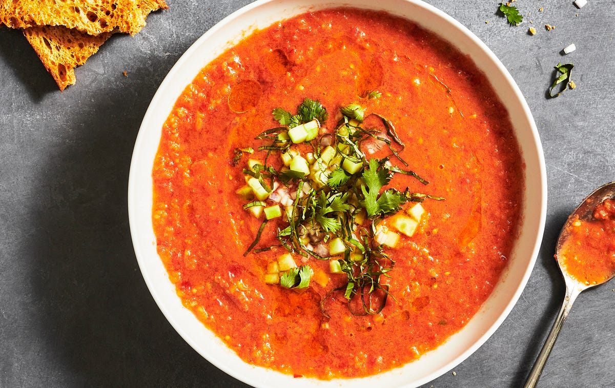 preview for Celebrate Summertime With This Ultra-Refreshing Watermelon Gazpacho