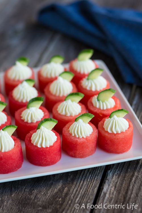 watermelon goat cheese appetizers