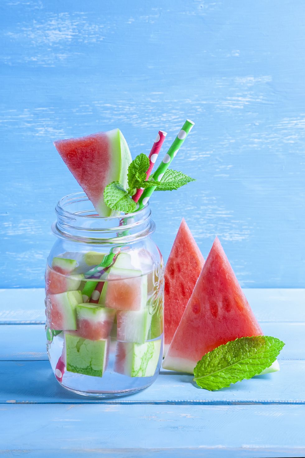watermelon mint detox or infused water