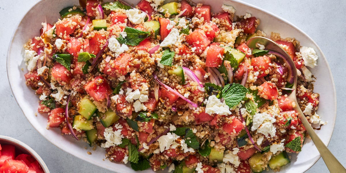 preview for Watermelon Quinoa Salad Is So Refreshing