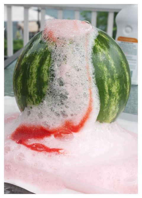 Summer Activities for Kids - Watermelon Volcano