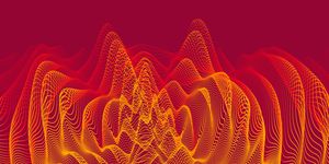 3d wavy background with ripple effect vector illustration with particle 3d grid surface