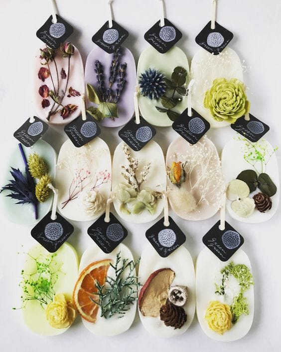 Barras de cera aromáticas
