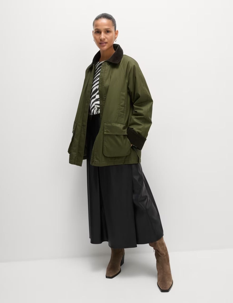 marks and spencer wax parka coat
