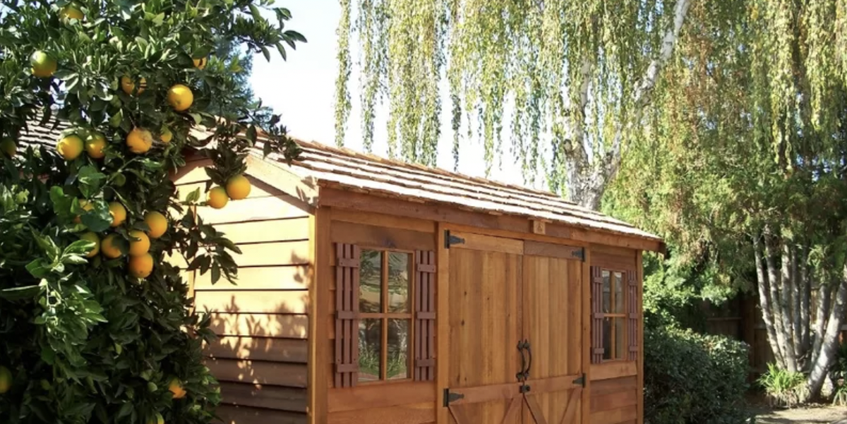wayfair longhouse wood storage shed