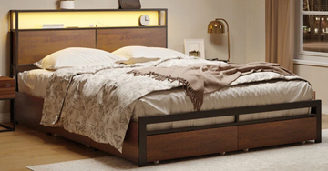 wayfair storage bed frame