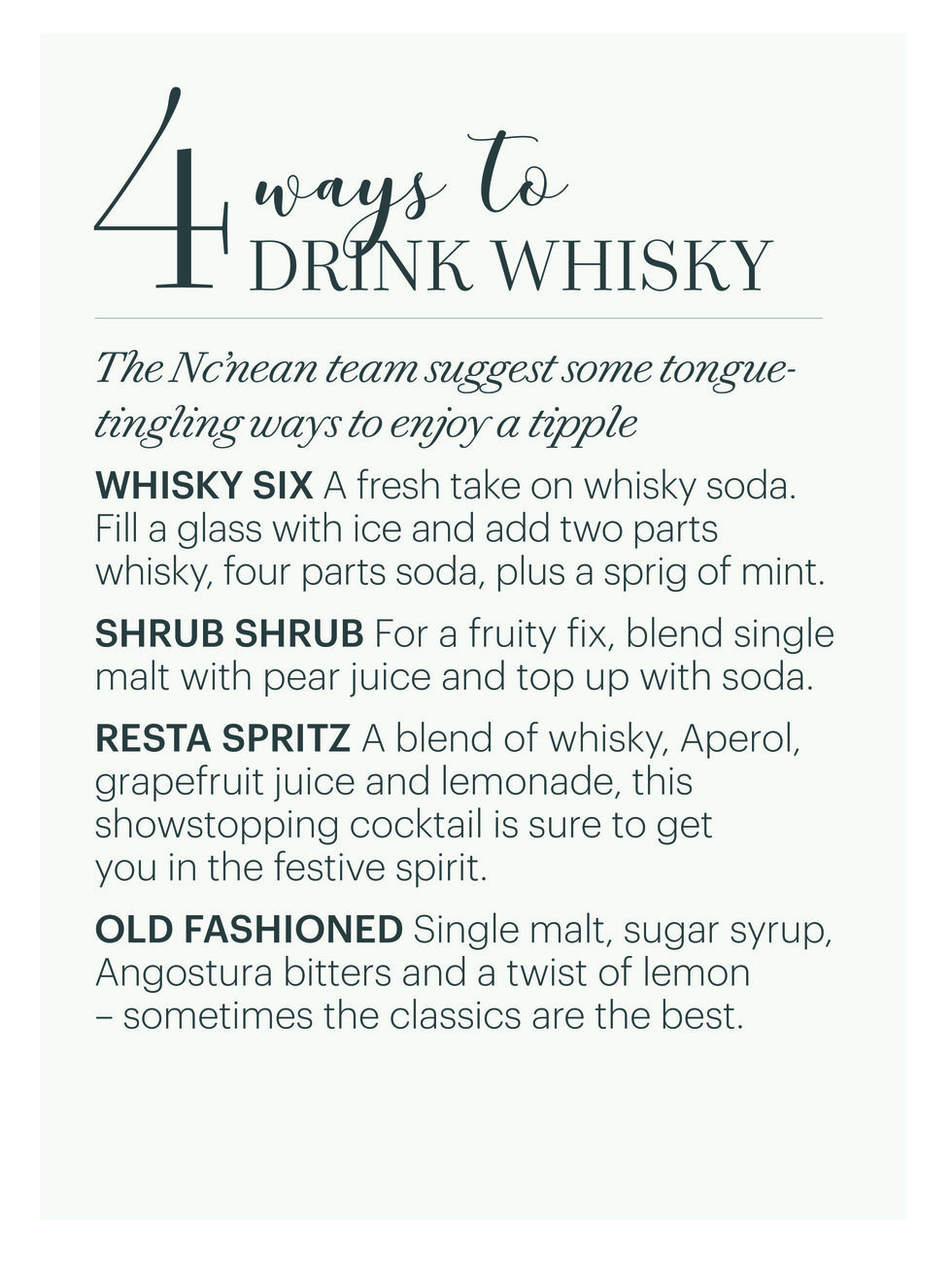whisky ways to drink box