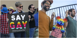 幼稚園から小学3年生までの間に性的指向や性自認に関する議論を禁止する法案（通称﻿「ゲイと言ってはいけない法案」）﻿がフロリダ州で﻿可決され、多くの批判が寄せられている。フロリダ州オーランドでウォルト・ディズニー・ワールドを運営する米﻿ウォルト・ディズニー社が同法案について沈黙を続けていることに従業員たちが抗議。