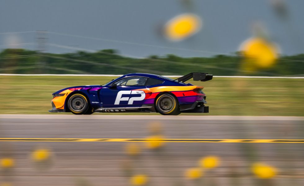 drive a ford mustang gt3 racing car