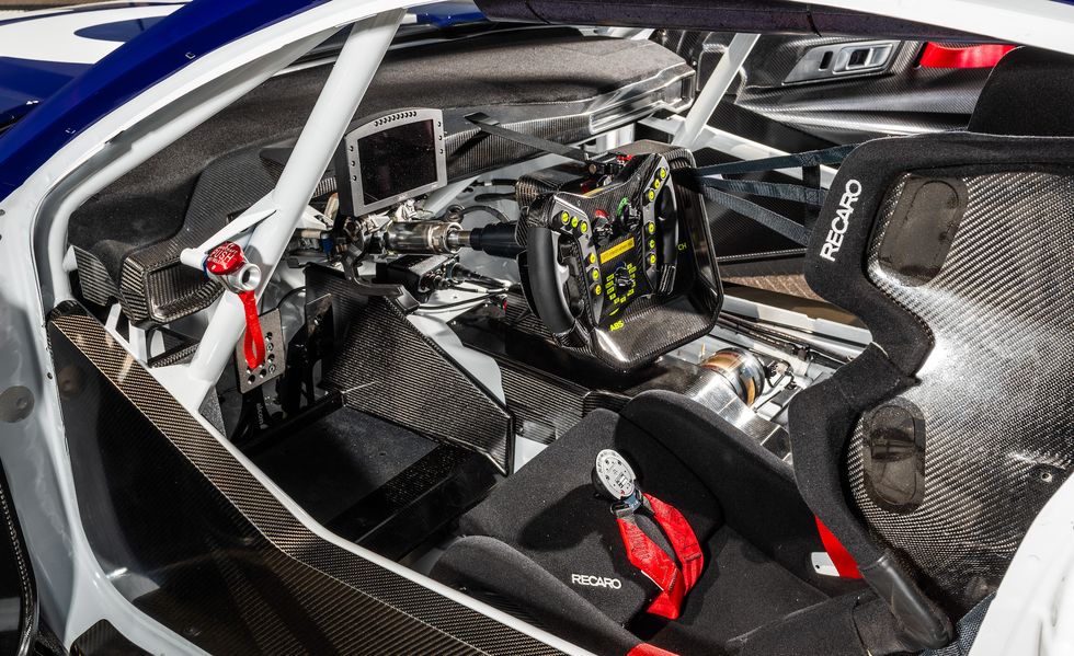 Ford Mustang GT3 racing car interior