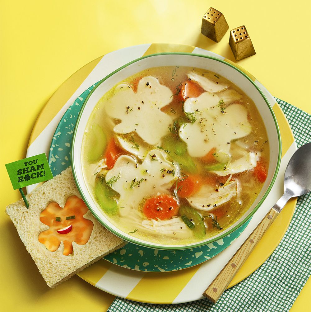 chicken shamrock noodle soup