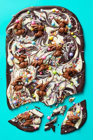 easter desserts bunny bark