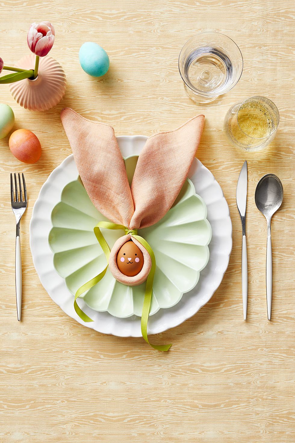 easter party ideas — bunny place setting