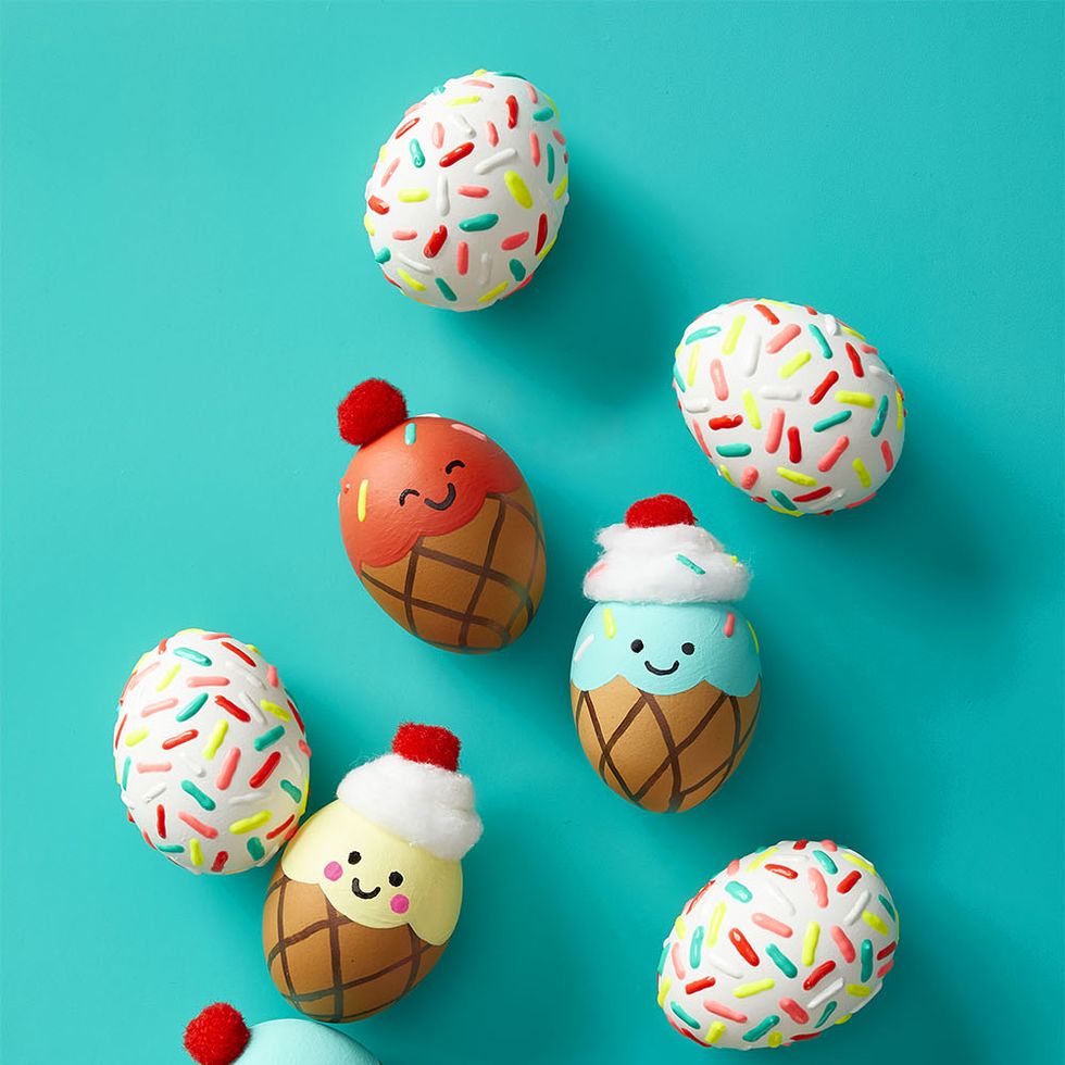 easter crafts for kids cone eggs