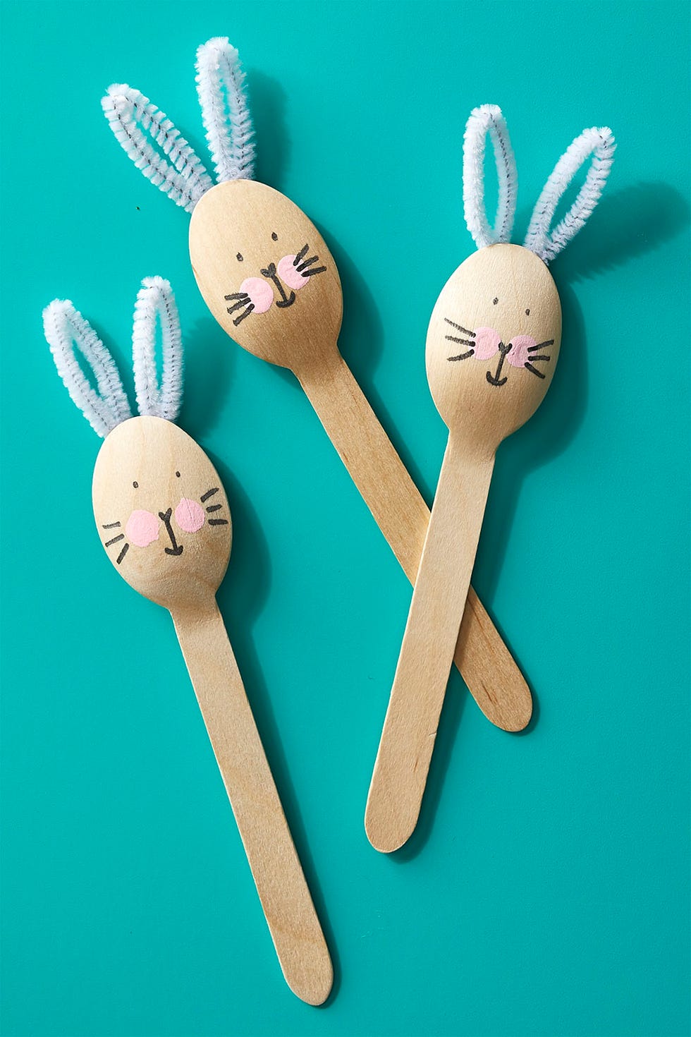 easter crafts for kids spoon bunnies