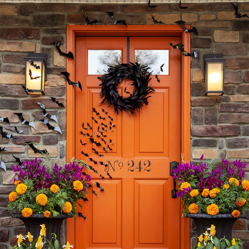 20 crafty days of halloween) front door spooky eyes - See Vanessa