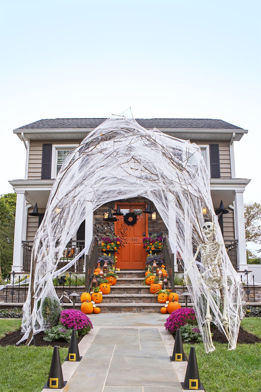 cute halloween home, exterior