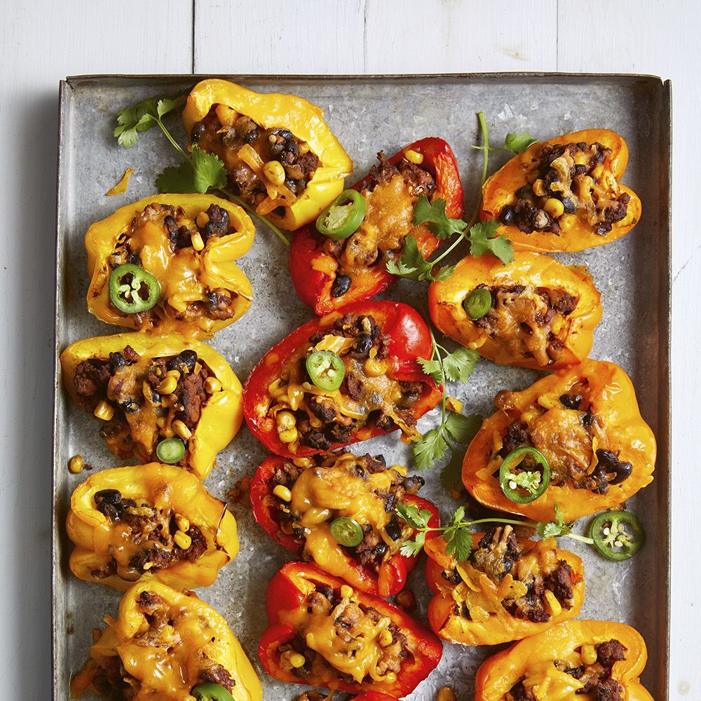 4th of july appetizers bell pepper nachos