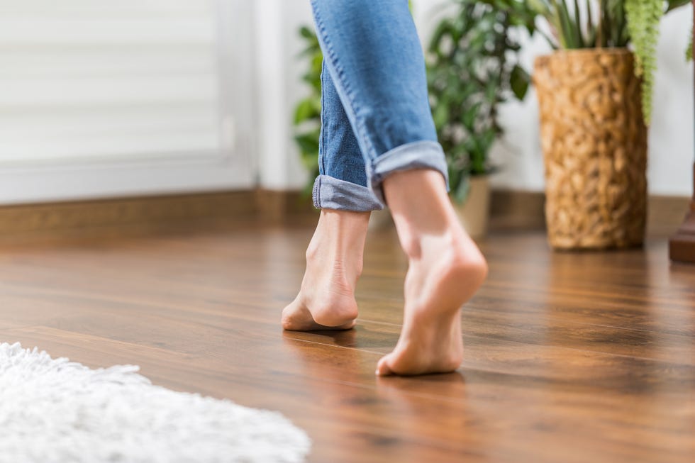 wearing shoes indoors