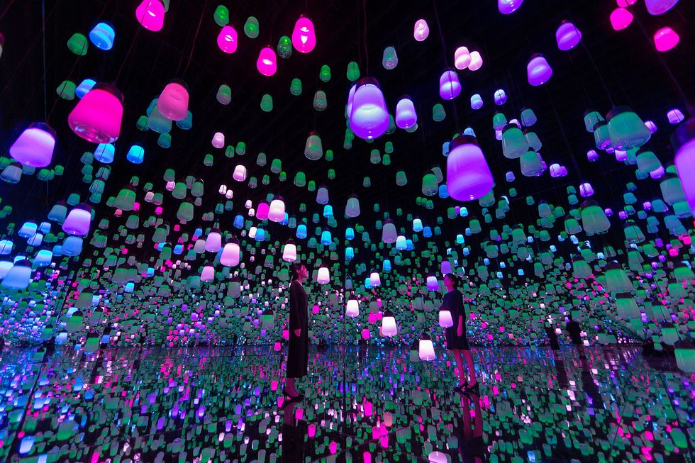 museo arte digital tokio luces colores