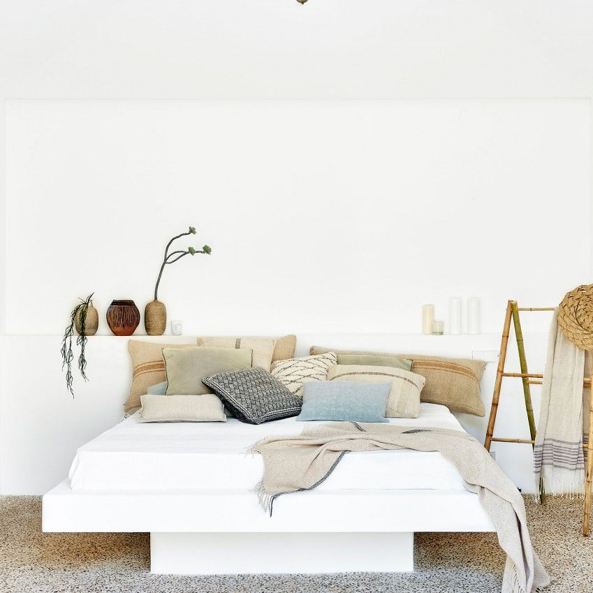 Pure white online bedroom