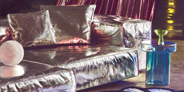 metallic disco furniture