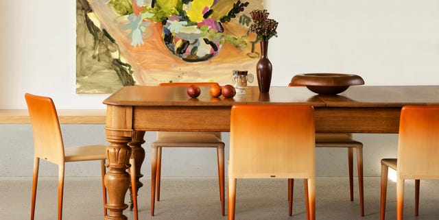 a table with chairs around it