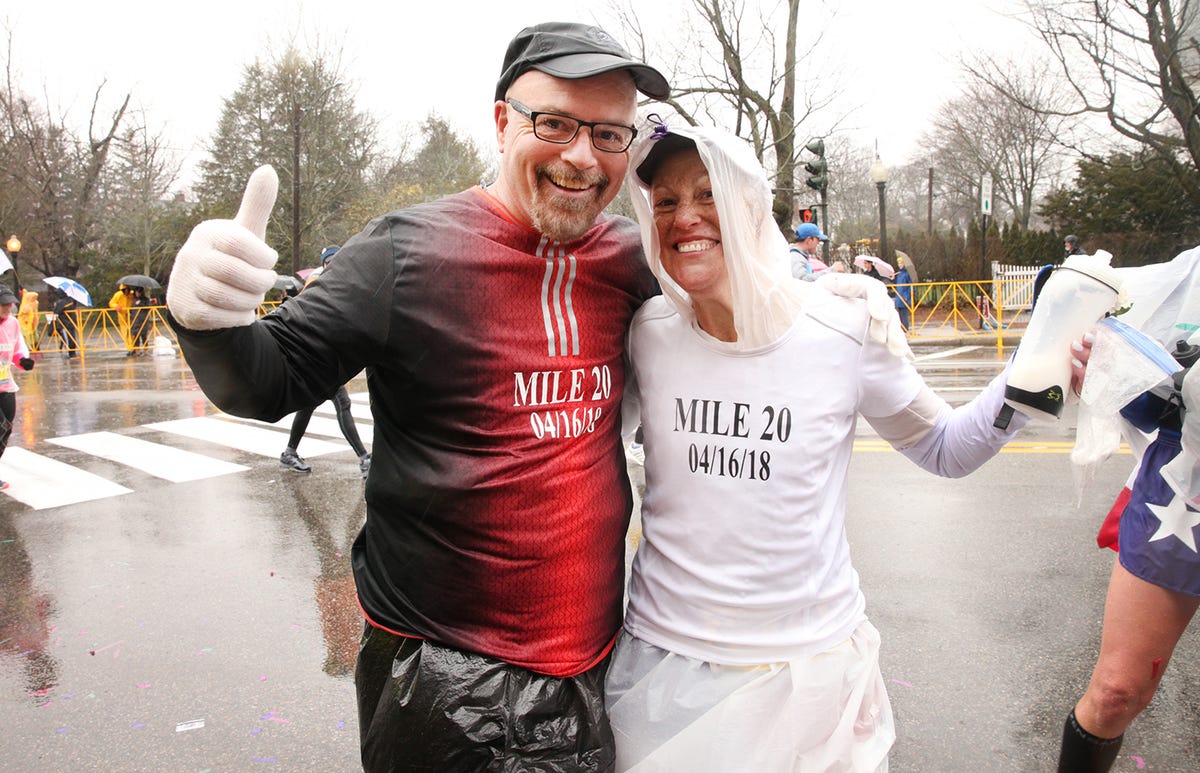 Wedding at Boston Marathon
