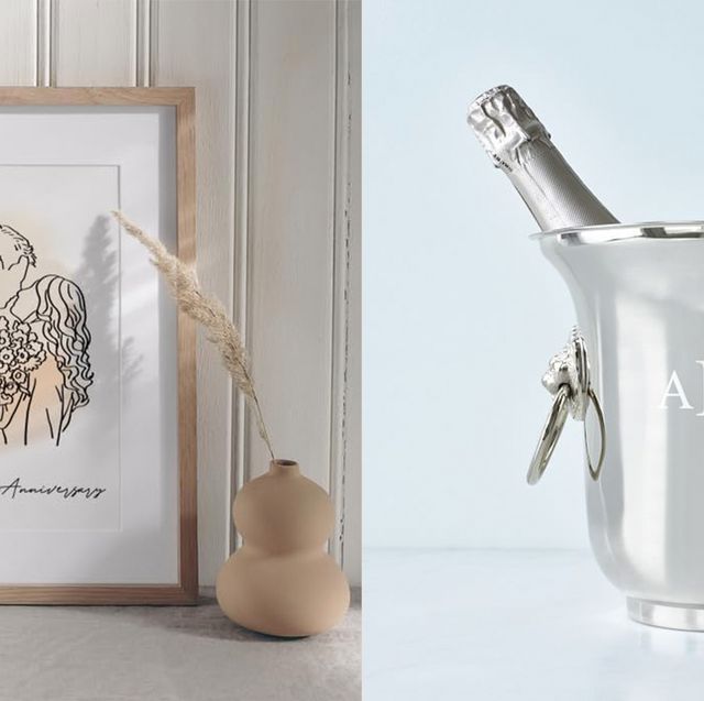 line drawing and champagne bucket