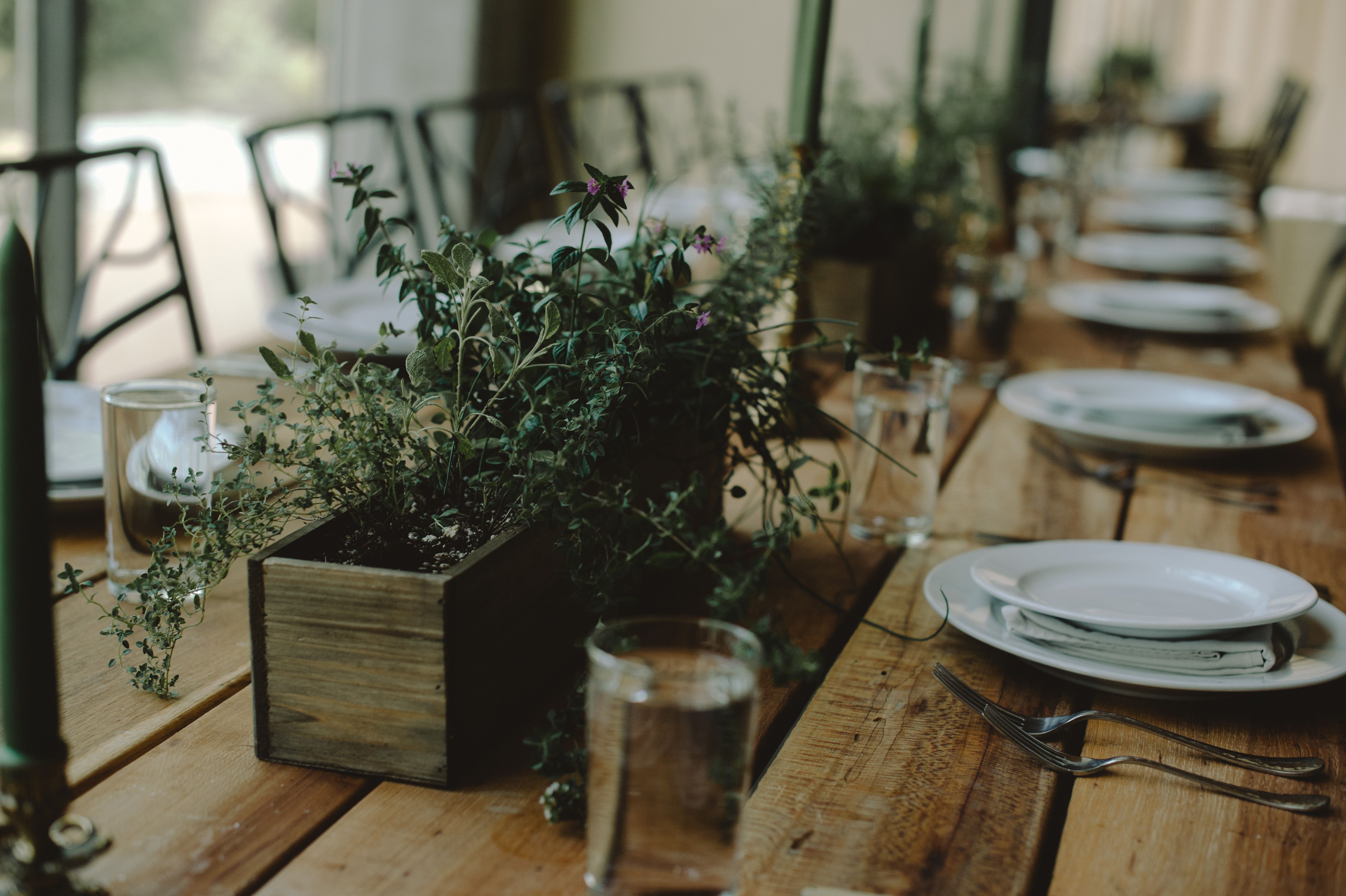 19+ Greenery For Wedding Tables