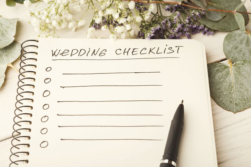 Wedding checklist