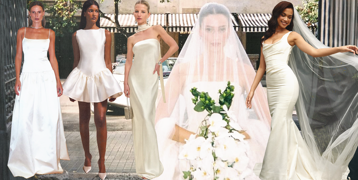 From neck scarves to OTT veils, how to style 2025’s wedding dress trends