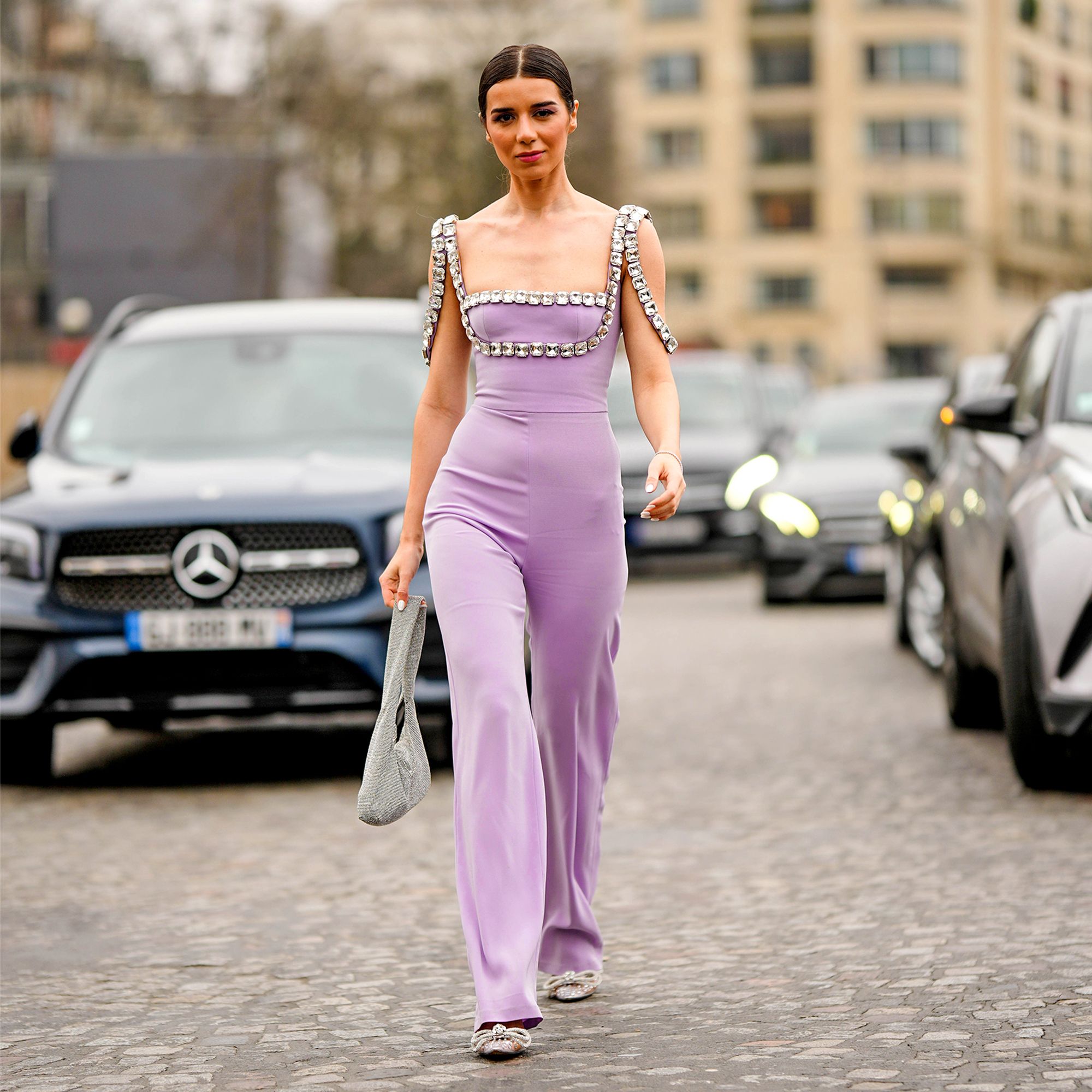 Fluid beige jumpsuit with tie - Cinelle Paris, fashion woman