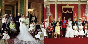 How Harry and Meghan's official wedding photos compare to William and Kate's