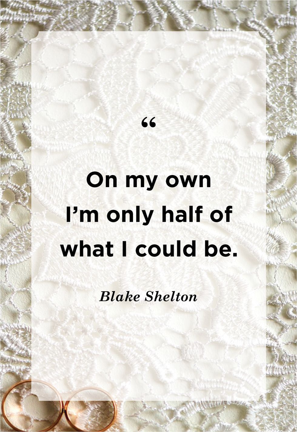 blake shelton wedding quote