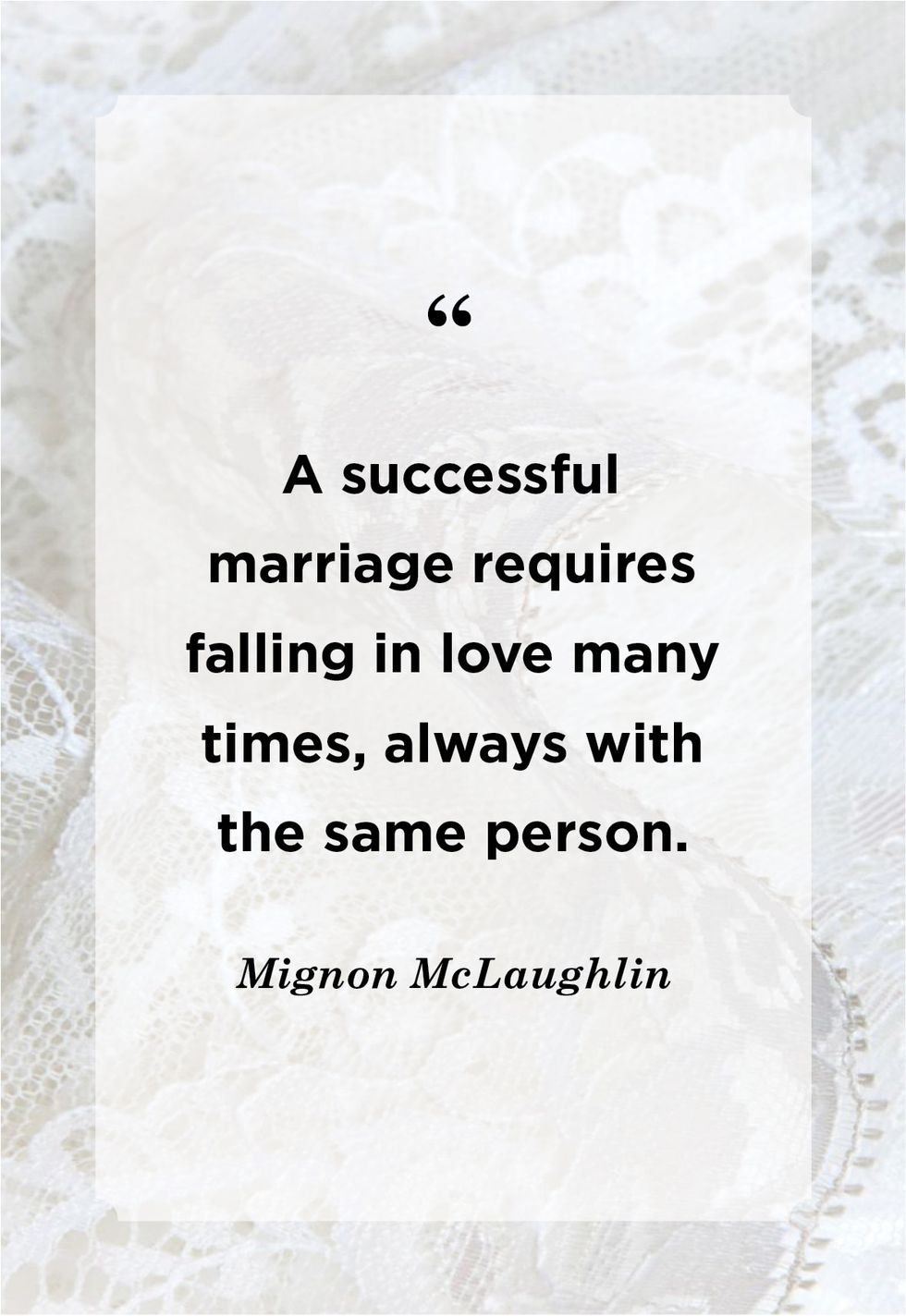 mignon mclaughlin funny wedding quote