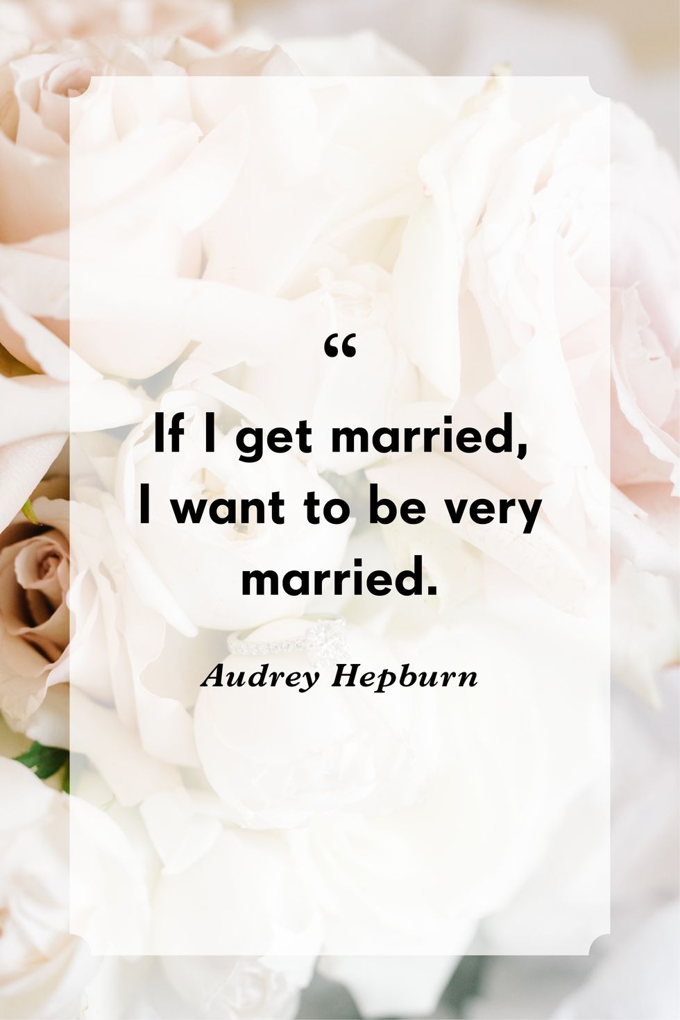 audrey hepburn wedding quote