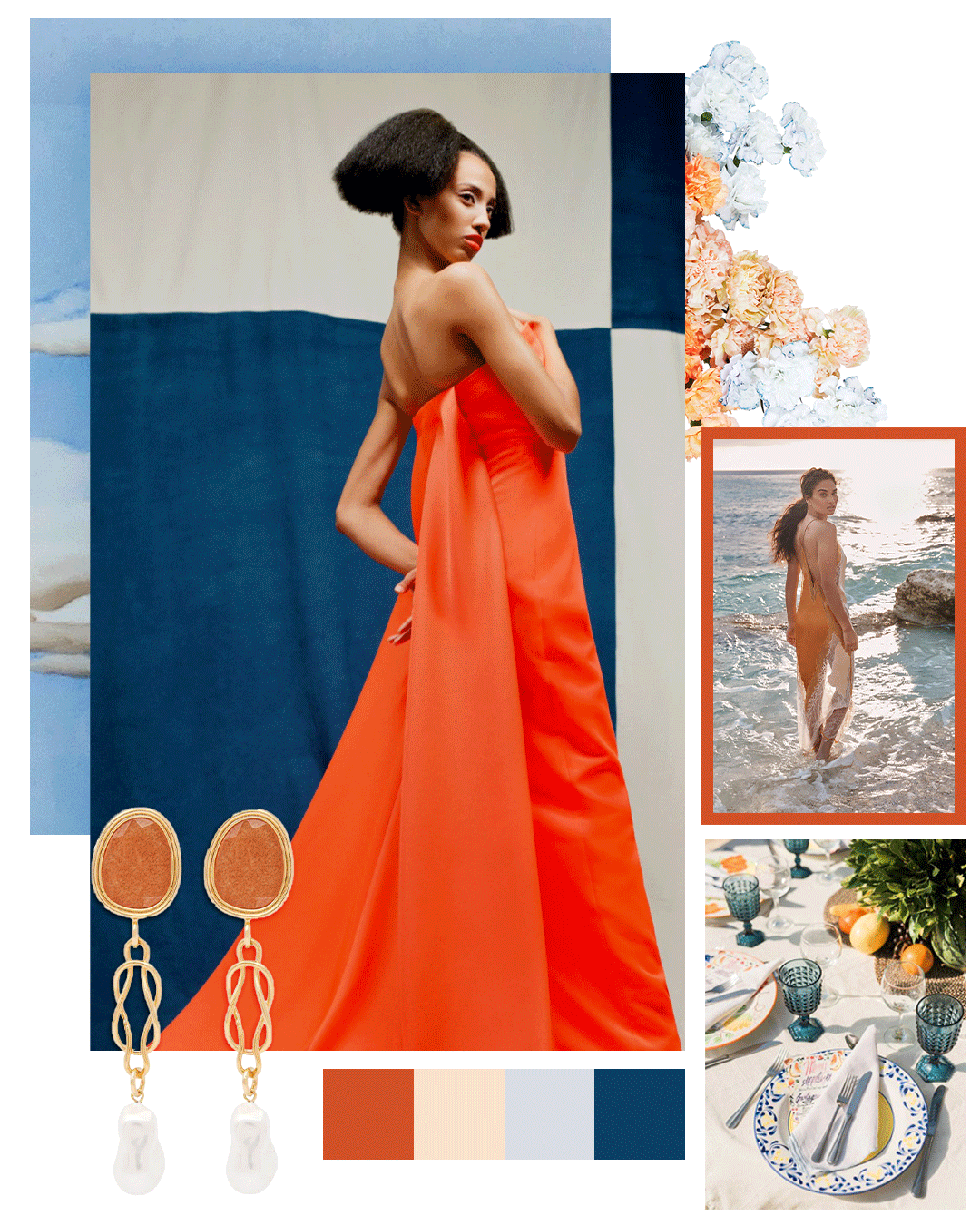 Coral Pop Color Palette - Orange County Wedding Designer - Chic