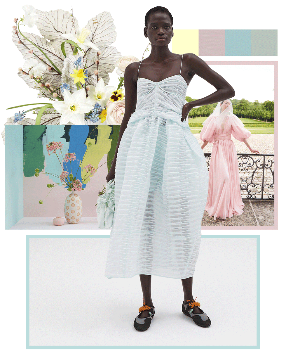 pastel wedding color palette
