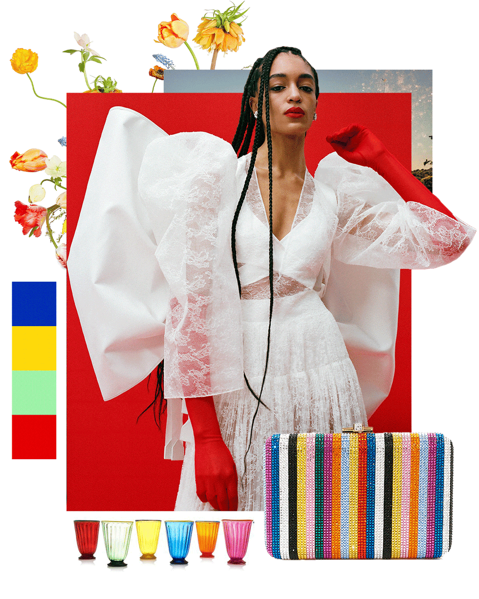multicolor wedding color palette