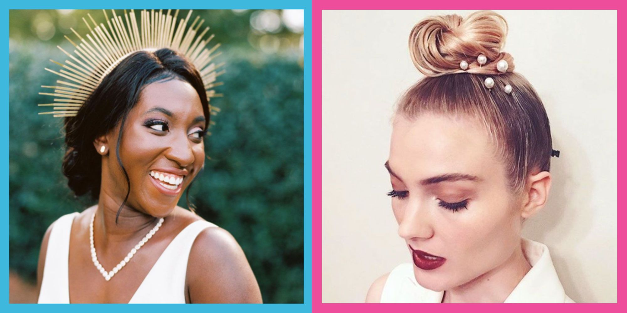 30 Bridal Hairstyles For Long And Straight Hair Messy Buns To Braids To  Slay Your Wedding Look