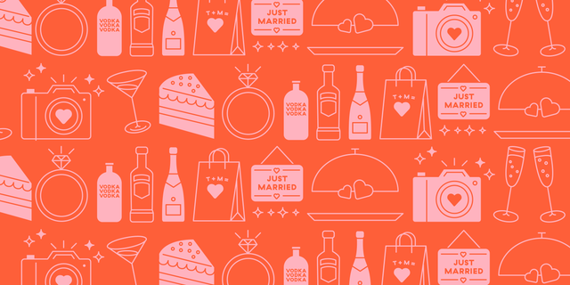 Orange, Red, Bottle, Colorfulness, Peach, Distilled beverage, Circle, Illustration, Bottle cap, Barware, 