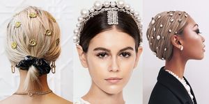 Hair, Headpiece, Hair accessory, Hairstyle, Clothing, Fashion accessory, Head, Forehead, Chignon, Bridal accessory, 