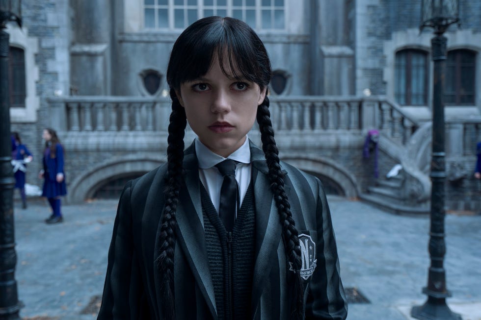 wednesday. jenna ortega as wednesday in episode 202 of wednesday. cr. jonathan hession/netflix © 2025