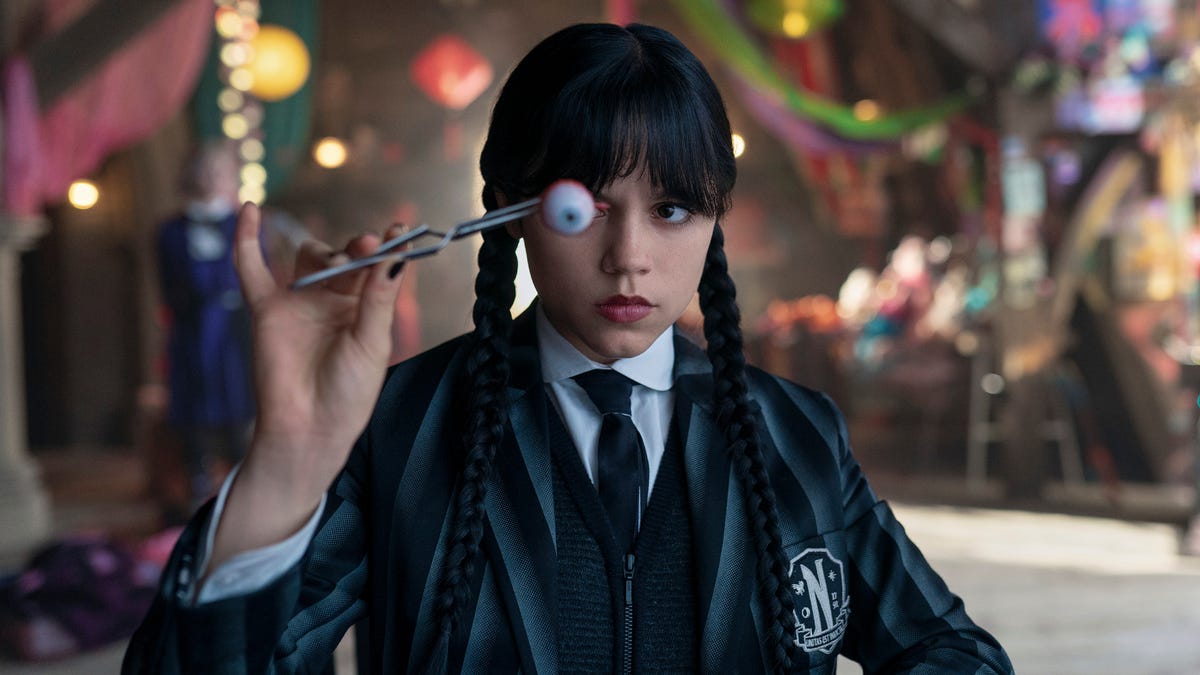 wednesday. jenna ortega as wednesday addams in episode 203 of wednesday. cr. jonathan hession/netflix © 2025